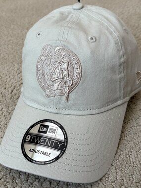 New Era Boston Celtics 9TWENTY Color Pack Stone Strapback Adjustable Hat Cap NWT